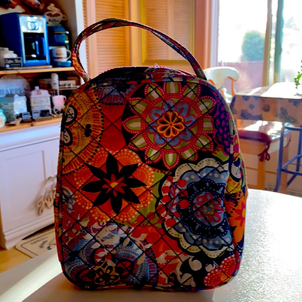 Danielle Morgan Paisley Mandela flower soft lunch bag/purse